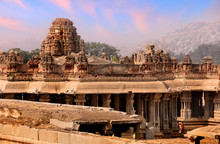 Historic Vijaya Vittala Temple In Hampi Runes In India