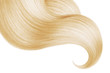 © MAKOVSKY ART - Blond hair isolated on white background. Long ponytail.