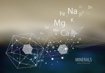 Wall Mural - Minerals / The future is science.