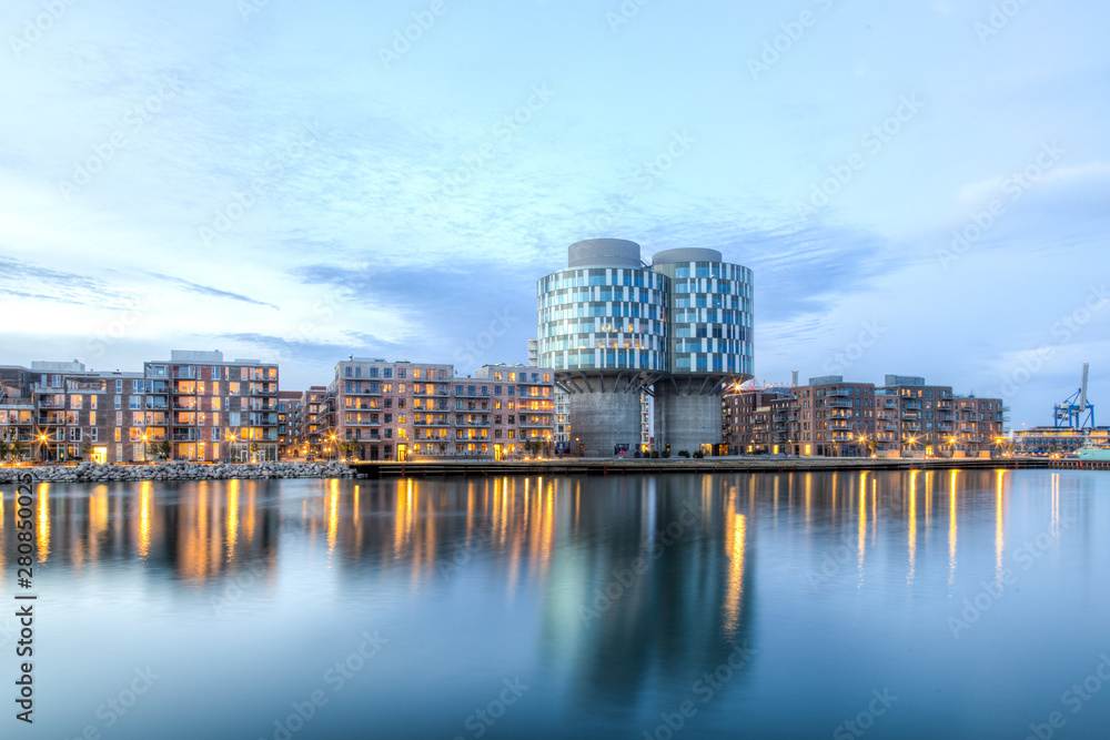 Obraz na płótnie Portland Towers in Nordhavn district in Copenhagen w salonie