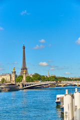 Wall Mural - Paris - Pont Alexandre III with Eiffel Tower in the Background