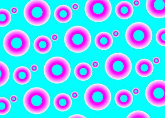 Wall Mural - modern bright abstract background pink circles on blue