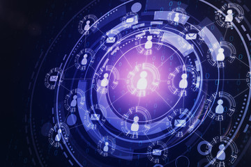 Creative purple social network
