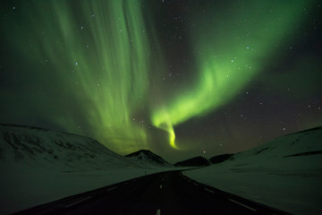 aurora boreale, iceland