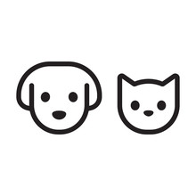 Cat And Dog Head Icon