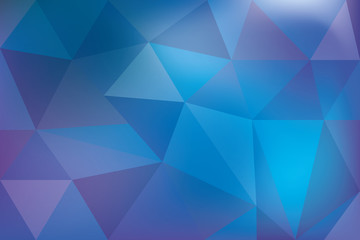 Wall Mural - background of irregularly shaped blue triangles