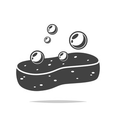 Wall Mural - sponge with bubbles icon vector isolated