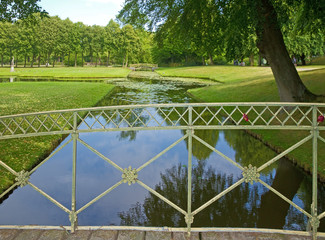 Canvas Print - Schlossgarten von Schloss Schwerin