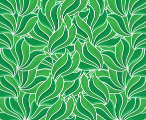 seamless pattern with leaves