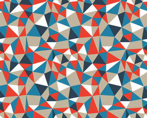 Wall Mural - Vector seamless template, modern geometric background, repeating pattern