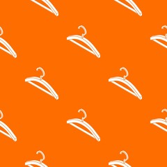 Canvas Print - Clothes hanger pattern vector orange for any web design best