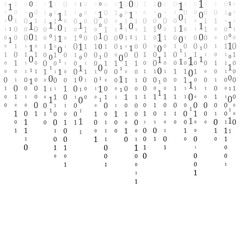 Wall Mural - abstract matrix background. binary computer code. coding. hacker concept. vector background illustra