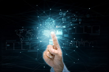 Wall Mural - 5g internet network concept
