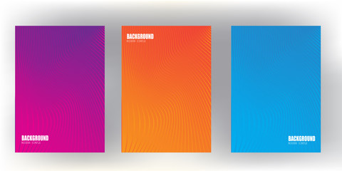 Wall Mural - Bright gradient abstract pattern background cover design with trendy vibrant and vivid color template