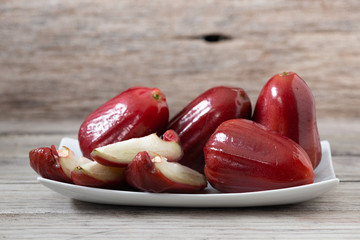 Wall Mural - Thailand rose apple fruit flavors of sweet red gloss.