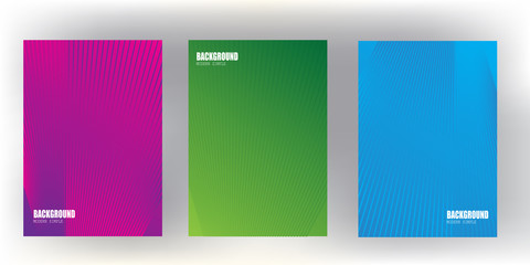 Wall Mural - Bright gradient abstract pattern background cover design with trendy vibrant and vivid color template