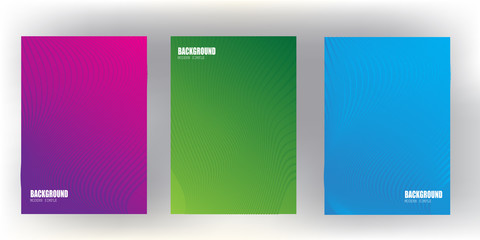 Wall Mural - Bright gradient abstract pattern background cover design with trendy vibrant and vivid color template