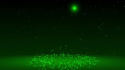 Wall Mural - Particles that rotate many times and glow