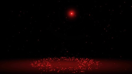 Wall Mural - Rotating and glowing particles