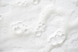 canvas print picture - Abstract background white soapy foam texture. Shampoo foam with bubbles