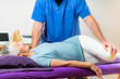 © Microgen - Physical Therapy, Stretching, Senior Woman