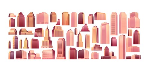 Sticker - set of modern buildings