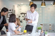 © Morakot - Start-up Asia business team in meeting and helped analyze the marketing problems of the company. Start up concept