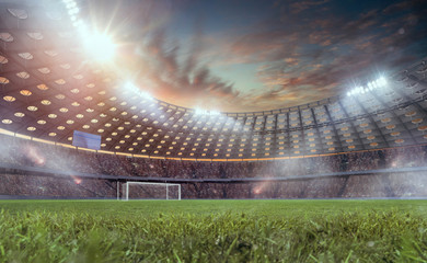 Wall Mural - 3D soccer stadium.