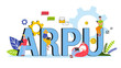 © inspiring.team - ARPU abbreviation. Average revenue per user concept
