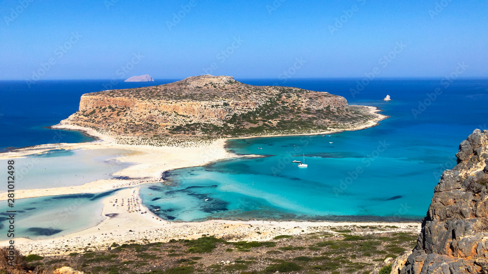 Obraz na płótnie Balos Beach Kreta Greece Lagoon Crete Kissamos Chania w salonie