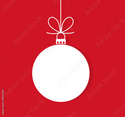 Fotomural Christmas ball hanging ornament