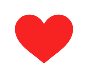 Wall Mural - red heart icon.
