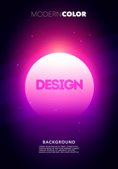 Wall Mural - vector illustration colorful neon party poster abstract cyber background with liquid gradient.