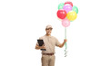 © Ljupco Smokovski - Delivery man carrying a bunch of balloons