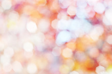 Fall Blurred Background. Autumnal Natural Bokeh For Background. - Image