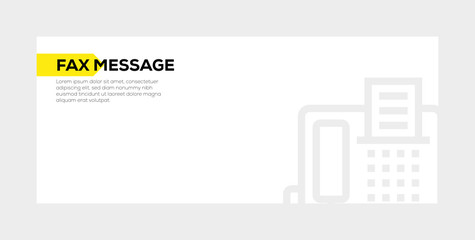 Wall Mural - FAX MESSAGE BANNER CONCEPT