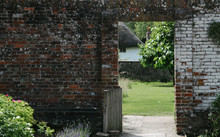 Brick Wall Gate Of Garden