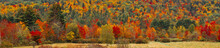 Super Wide Crop Of A Hill In Vermont During Fall Season