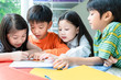© Songkhla Studio - EDUCATION CONCEPT, Asian Kid Study with fun and Happy at international school