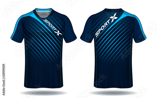 Fotografía Soccer jersey template.sport t-shirt design.