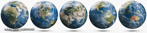 Fotomural Planet Earth weather globe set
