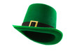 © Victor Moussa - St Patricks day meme and March 17 concept with a multiple angles image of a green parade hat with a belt and buckle isolated on white background with a clip path cut out