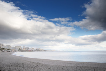 Naklejka na meble benalmadena landscape shot of the beach