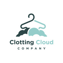 Clothing Cloud Logo Design Template