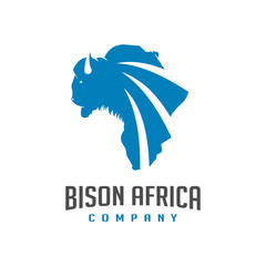 Wall Mural - African map design for bison maps