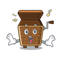 Sticker - Surprised music box in the mascot shape