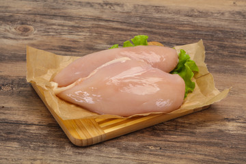 Raw chicken breast ready for cooking