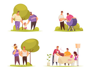 Wall Mural - Gay Families Design Concept