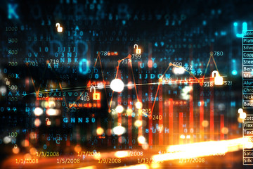digital code electronic high tech background
