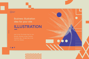 vector illustration landing page template